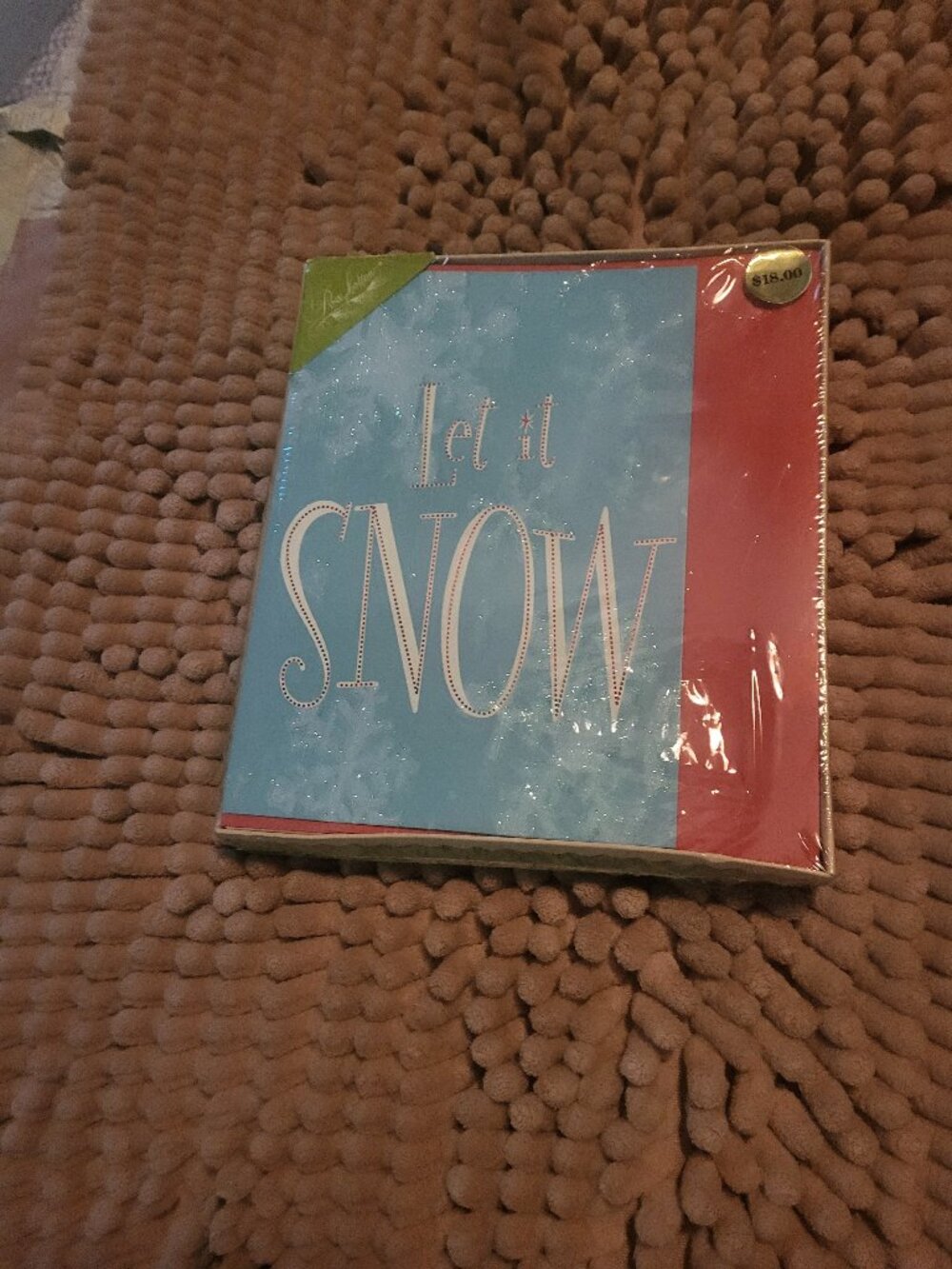 NIB Peter Pauper Press "Let It Snow" Deluxe Boxed Holiday Cards - Set of 20